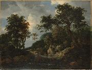 Jacob van Ruisdael The Forest Stream oil painting on canvas